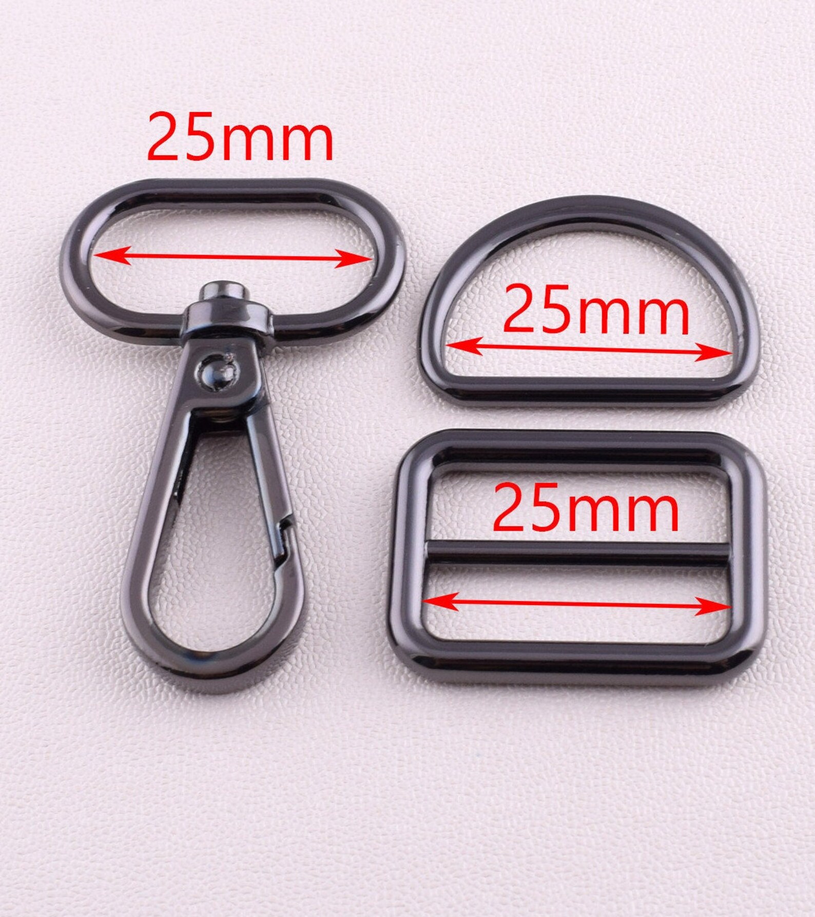 1 Inch Metal Dog Collar Hardware Set25mm Swivel Clasp Strap Etsy