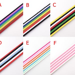 Gestreifte Baumwolle Webbing 38mm Tasche Strap Webbing, 1 1/2&#39;&#39; Schwere Straping für Schlüsselanhänger Geldbörse Band Pet Kragen Handtasche Geschenk Nähen liefert