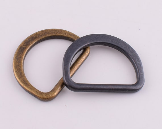 2 Inch Gold/gunmetal D Rings Metal D-rings Large D Ring D Loop D Circles  for Clothing/leather Working Hardware Supplies 