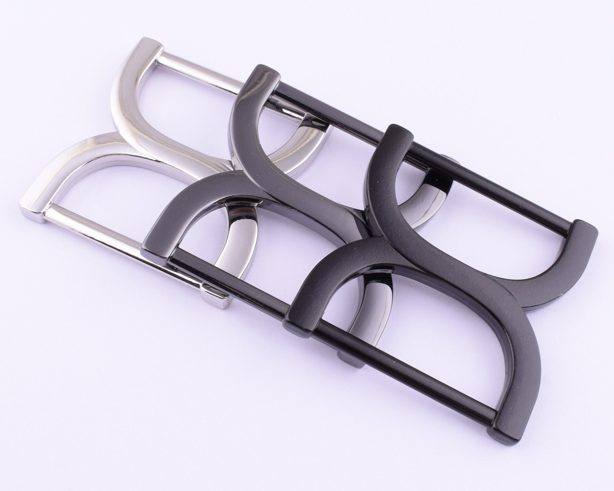 Double D Ring Buckle,1.5''metal Slide D Shape Strap Buckle Clasp