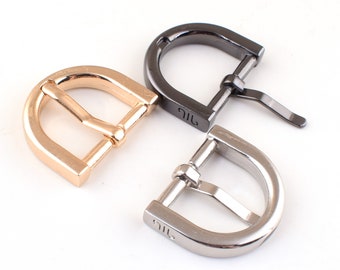 Strap buckles,3/4''(19mm) Small Black/Light gold/Silver belt Buckle,Metal Belt Adjustable Pin Buckle,Belt slide buckle for belt 10 pcs