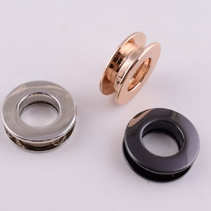 12*22 mm Eyelets,Large Eyelets,Zinc Alloy Eyelets,Silver/Light gold/Black Eyelets,1/2&quot;Metal Grommet Eyelet,Leather,Canvas,bag Making 10 sets