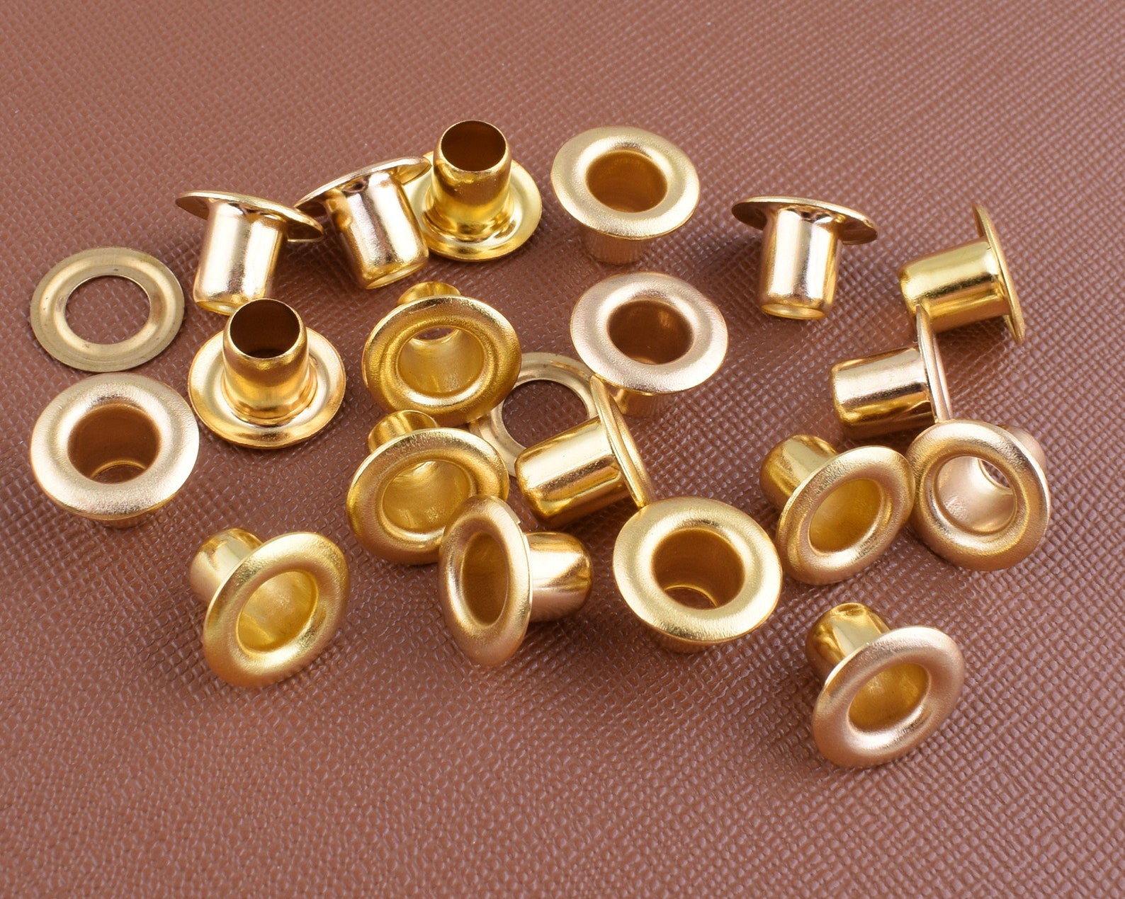 Gold Eyelets5mm Small Eyelets Grommets With Washermetal Etsy