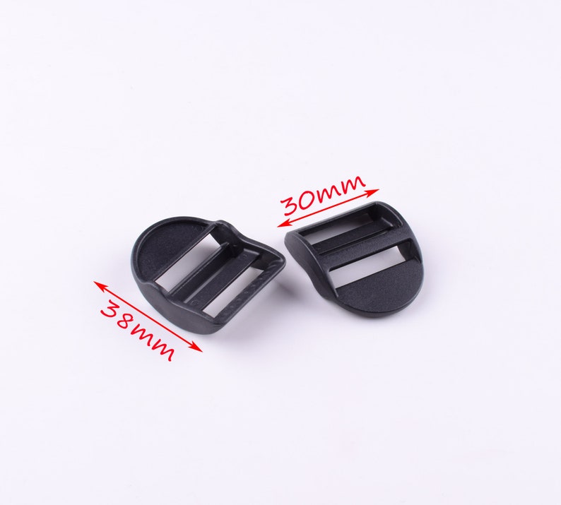 Black Plastic Slide Buckles Bag Strap Adjuster Buckle 26mm Etsy