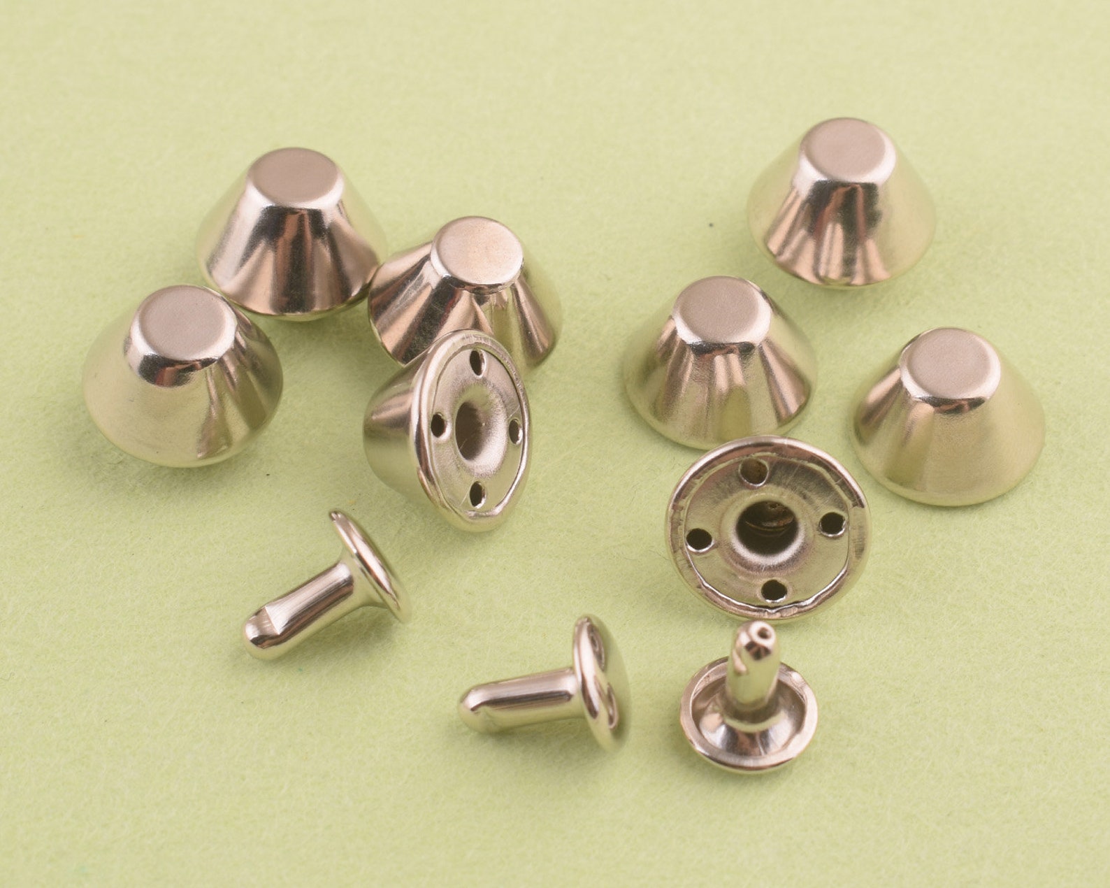 Medium Rivets Metal Rivets Silver Double Cap Rivets Medium Rivet ,12mm Rivets for ...