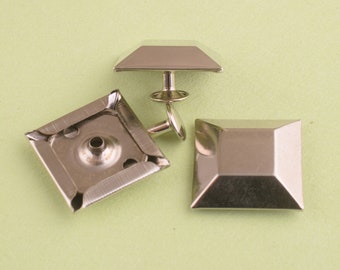 1 inch double cap rivets silver metal rivet square rivets for leather ,large rivets