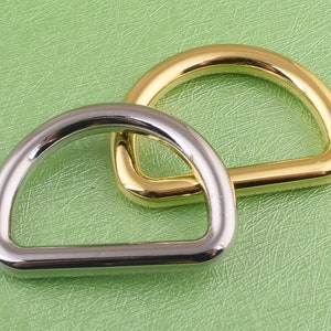4 pcs 1 inch d rings silver/gold d-rings metal d circle d ring d loop is used to make belt or dog collar