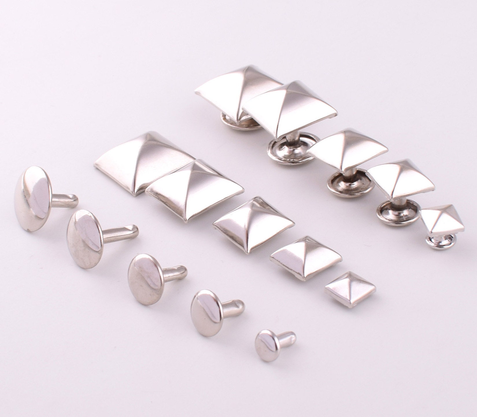 Square Rivets Double Cap RivetsStuds Leather Craft Metal | Etsy