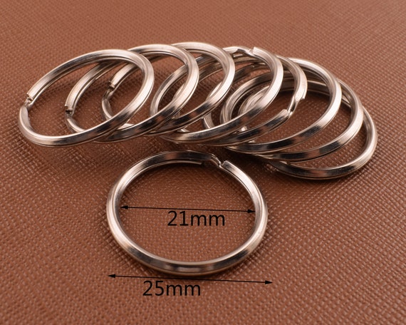 10 X Anelli Divisibili Acciaio Inox Ottone 10-38 Mm Maglie Portachiavi - Foto 11