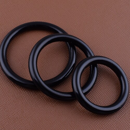 Black Oringsround Ring Buckles38mm 32mm 25mm Non Welded Etsy