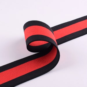 Stripes Elastic Ribbon 1.5'' Elastic webbing Garment Elastic webbing Waistband Elastic band for Costume decoration/hair ties making image 5