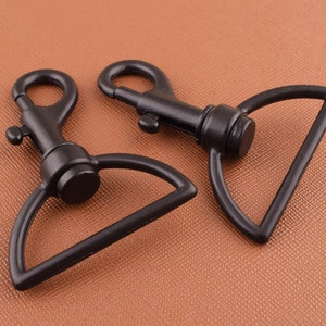 Black swivel clasps swivel snap hook metal key ring key chain,lobster clasp spring hook Trigger Clasp Clips for dog leash