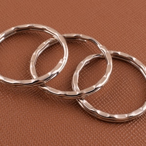1&#39;&#39;(25mm) Round key ring,Silver Iron Keychain Rings,O ring Double Split Key Ring,Metal loop ring ,Great to Make Key Chains,40 Pcs
