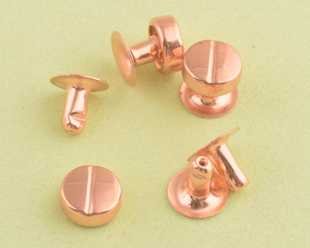 Rose Gold Rivet Metal Round Rivet 7mm8mm Rivets for Leather ,leather