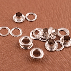 Metal silver Eyelets Grommets with washer eyelet Grommets Eyelets dress,Great for Clothes Leather working