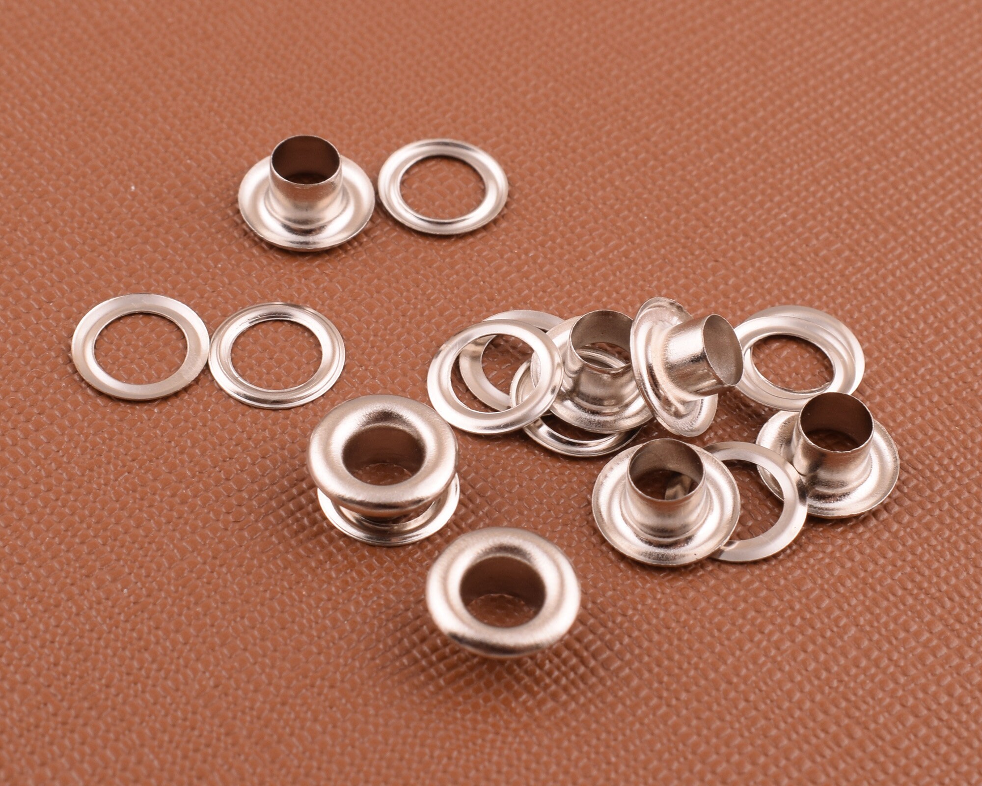 Metal silver Eyelets Grommets with washer eyelet Grommets Etsy