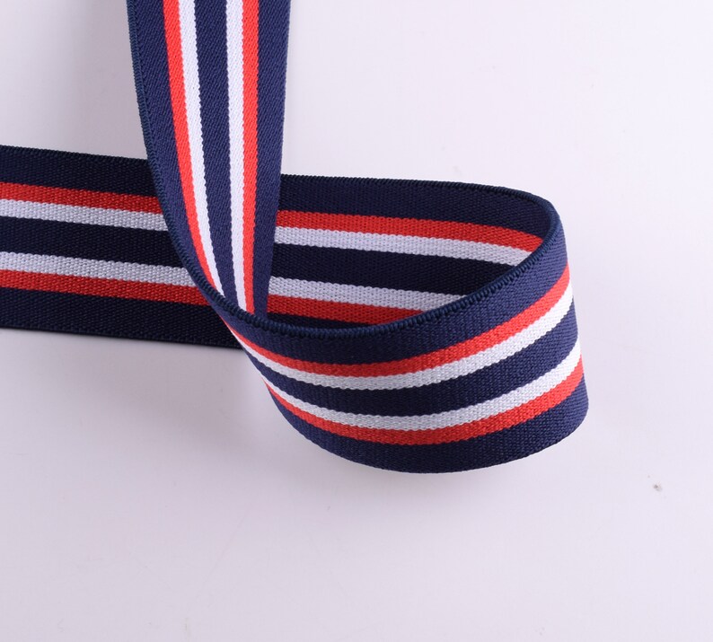 Stripes Elastic Ribbon 1.5'' Elastic bing Garment Etsy