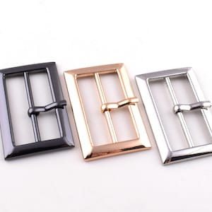 Adjust pin buckles,1 1/4&#39;&#39; (31mm)Rectangular Center Bar Strap buckles,Silver/black/light gold replacement belt buckles,belt hardware -10pcs
