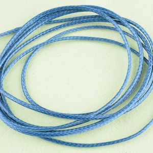 1mm Blue leather cord,Round Leather string,Cowhide Leather lace beading string,Bracelet Cord,Braided Cord making for jewelry making