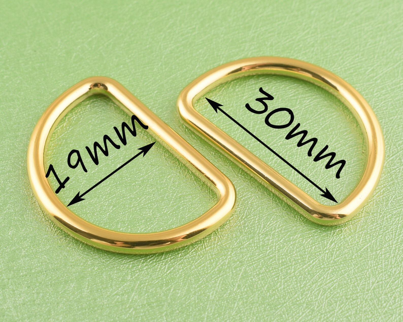 D Rings Metal D Loop Gold D Circle for Handbag or Belt Making Hardware ...