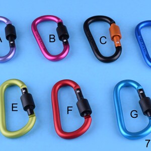Aluminum Carabiner Lock Carabiner Clasp Clip,Camp Snap Hook Hook D Shaped Clasp Carabiner Keychain Clip For Dog Lead Craft