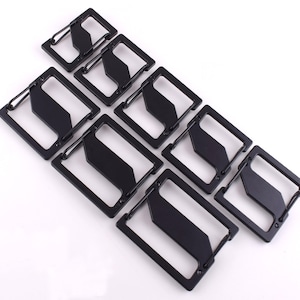 Rectangle Carabiner Hooks Push Gate Hooks 1&#39;&#39; Spring Snap Hook 2&#39;&#39;  Connect Buckle S Biner for Bag Metal Dual Gated Spring Snap Hook