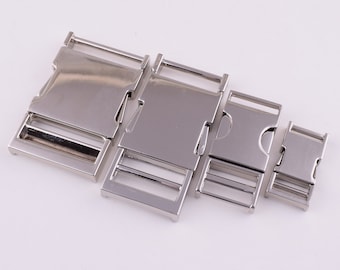 Metal Release Side Buckle,Dog Cat Collar Backpack webbing adjustable buckles hardware,Belt strap buckle clasp Clip Lock 13 18 25 30 mm
