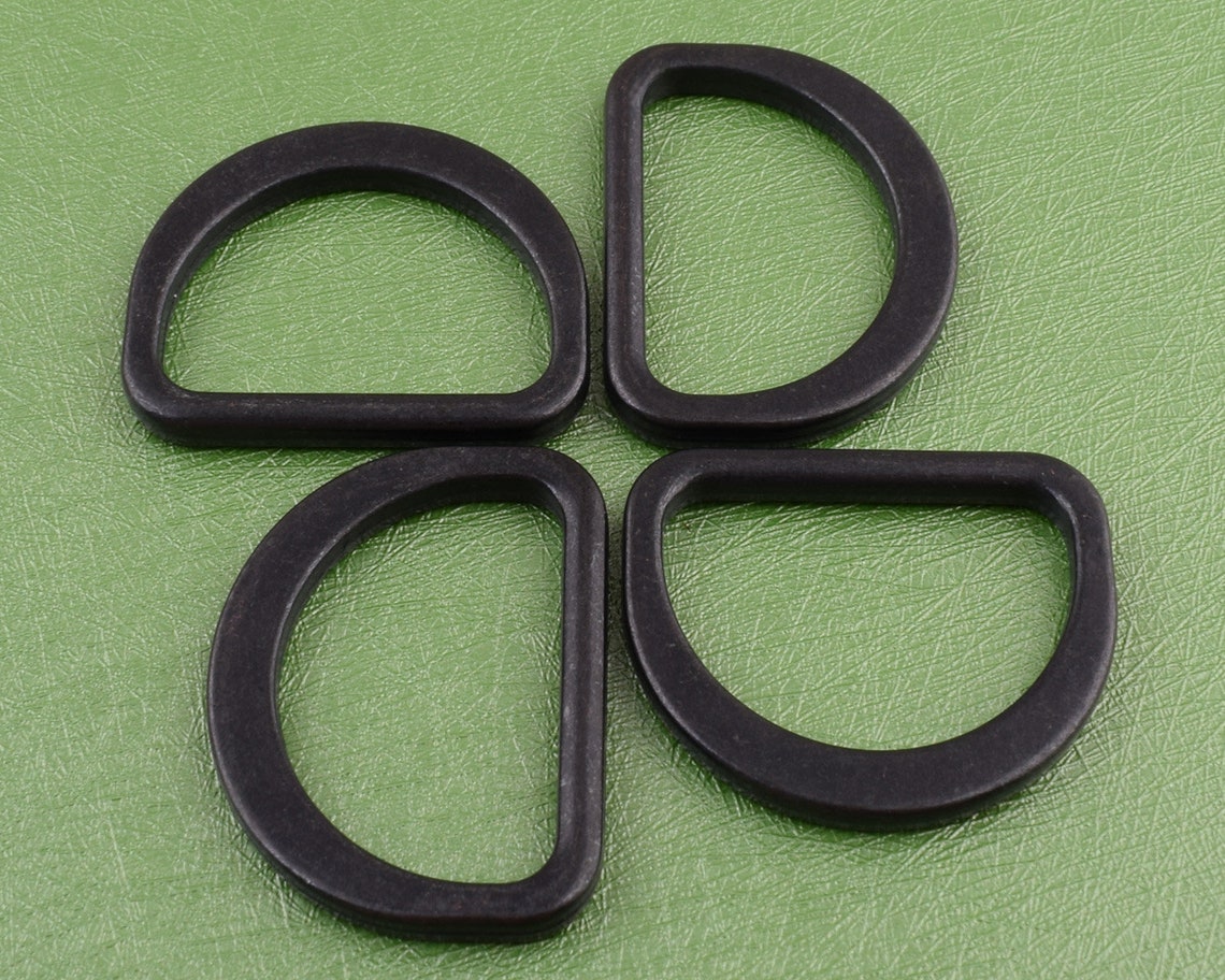 6 Pcs 1 Inch Drings Black D Ring D Circles Metal D Loop D Etsy