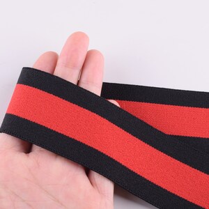 Stripes Elastic Ribbon 1.5'' Elastic webbing Garment Elastic webbing Waistband Elastic band for Costume decoration/hair ties making image 4