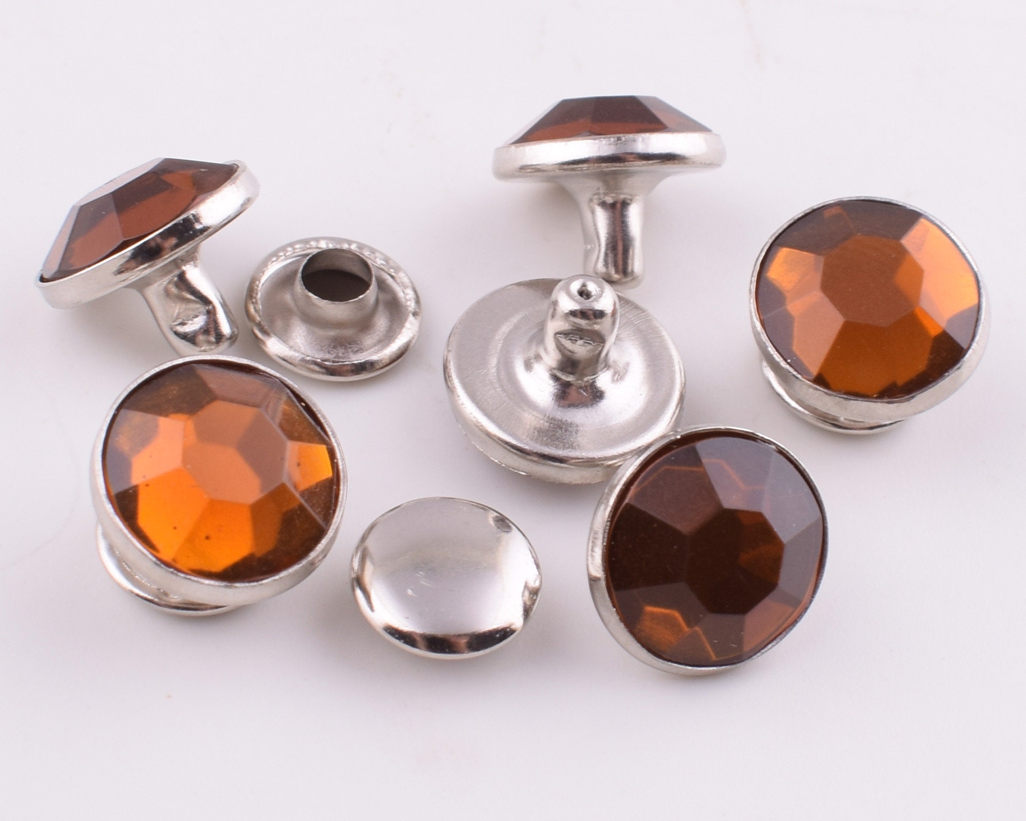 小物 WESTRIDE rhinestone PEANUTS STUDSBELT 32 Rhinestone Rivet Studs,10mm Crystal Rivets Rapid Rivets for