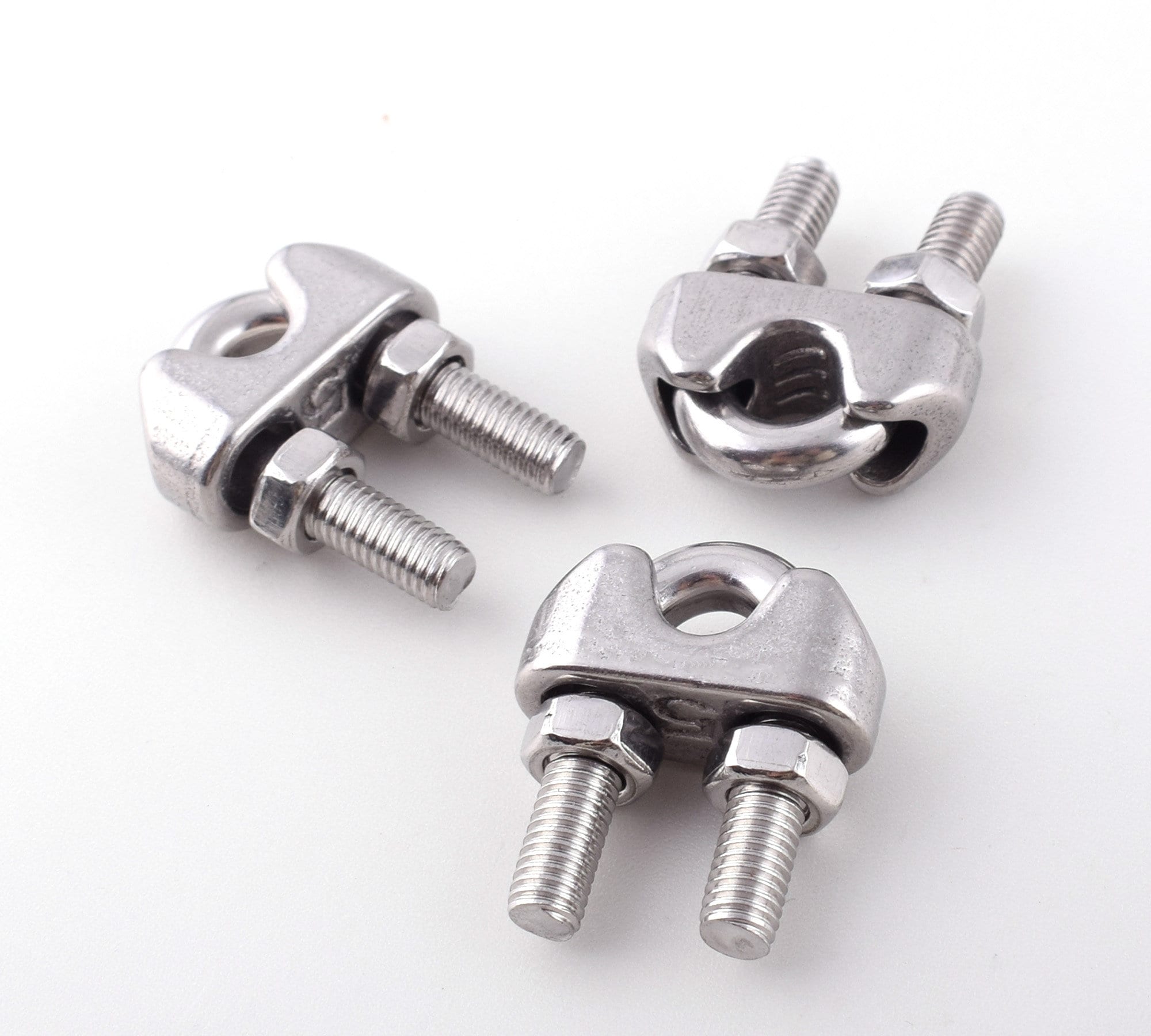 2, 4, 6 Gauge Wire Clamps Metal Cord Clamp Aluminum Wire Clips for Tube Fence Clamp Mounting Clips Pipe 150 Pieces Wire Cord Installation Fence 
