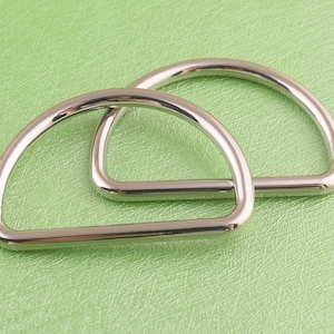 silver d ring metal d loop big d circle Rounding d ring D buckle  connector d ring  for belt
