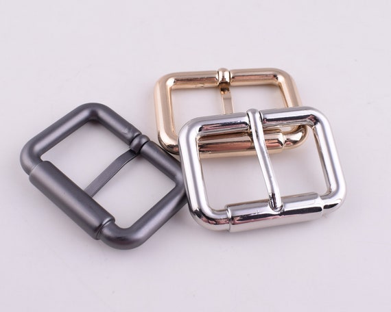 金属ピンバックル、32 mm マットブラック/ライトゴールド/シルバー