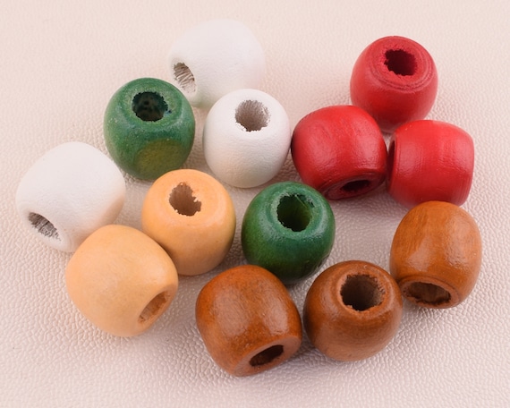 Large Hole Wood Bead 