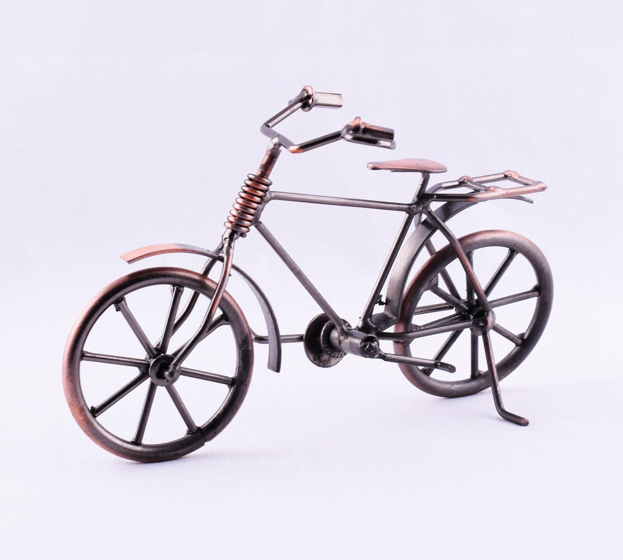 Vintage Metall Fahrrad Modell Kupfer dekorative Fahrrad