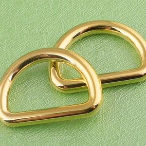 6 pcs 20mm*12mm d rings gold d-rings metal d loop d ring d circle with belt dog collar making