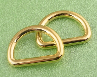 6 unids 20mm * 12mm d anillos oro anillos d de metal d loop d anillo d círculo d con la correa de la fabricación de collar de perro