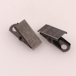 Metall Abzeichen Clips Gunmetal Alligator Clips Name Tag Halter ID Clips Krokodil Clips Abzeichen Halter Bulk Clips
