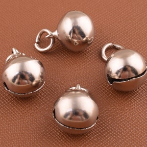 Silver Jingle Bell Christmas Bells Wedding Decoration,Anklet/Necklace making,holiday bell supplies