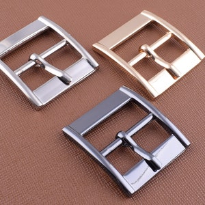 Strap buckles belt buckles,1 Inch (25mm)Silver/black/light gold adjustable pin buckles,Metal Center Bar Buckles Square Buckles 6 pcs