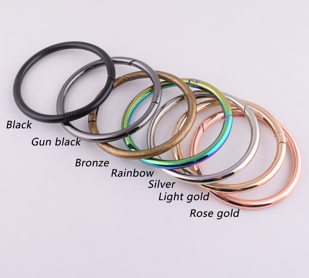 61mm Large Spring Gate Rings,2 Pcs Metal Push Snap Hook O-ring,round ...