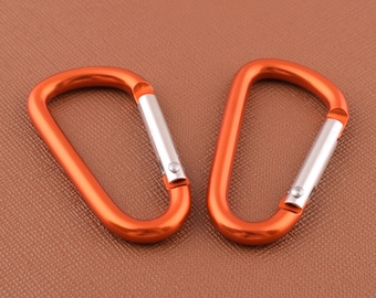 orange carabiner key ring keychain bag Connector Snap hook aluminum carabiner,carabiner clasp key chain