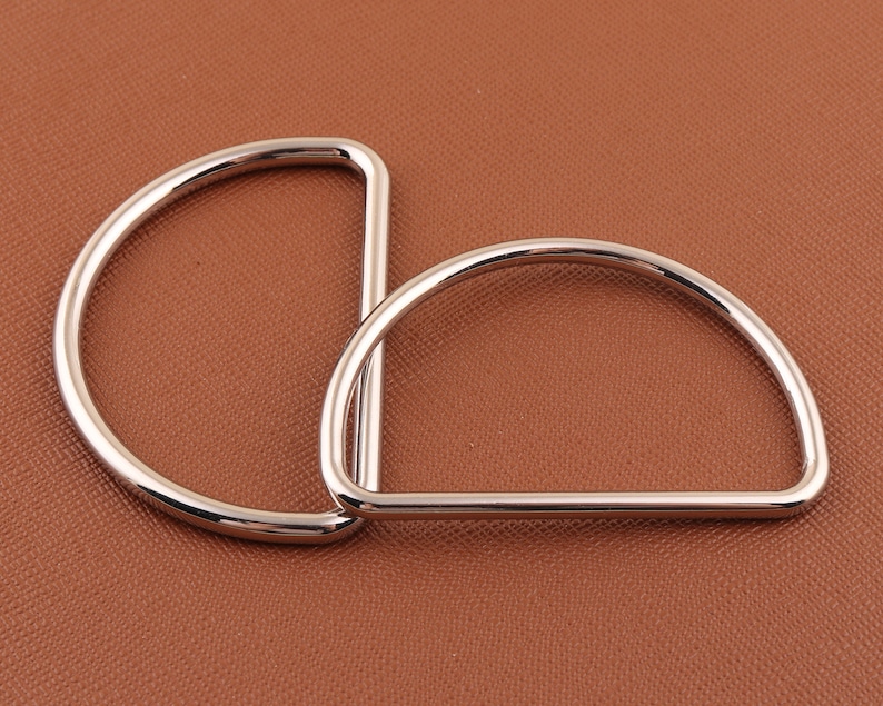 2 Inch D Rings Metal Drings Large D Ring Silver D Loop D Etsy