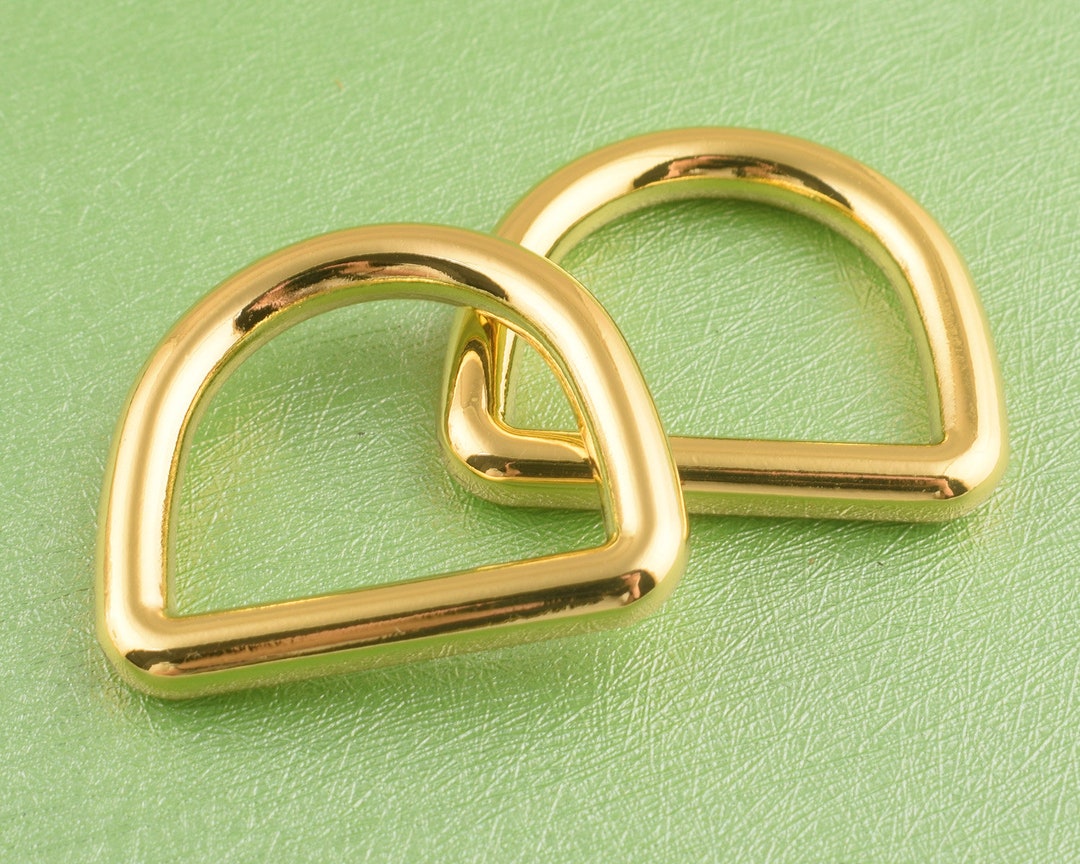 1 Inch Gold D Ring Metal D-rings D Loop Rounding D Ring D Circle for ...