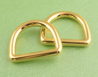 1 inch goud d ring metalen d-ringen d lus afronding d ring d cirkel voor zak of riem