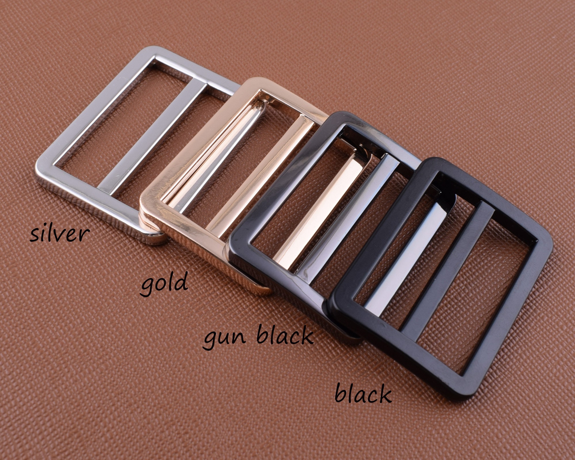 Slide Strap Buckles,1 1/4''(32mm) Rectangular Center Bar Slider