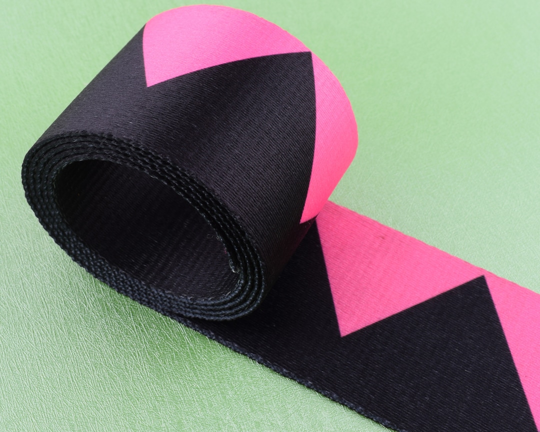 2 Inch Jacquard Webbing Ethnic Pink/black Geometric Pattern Strap ...