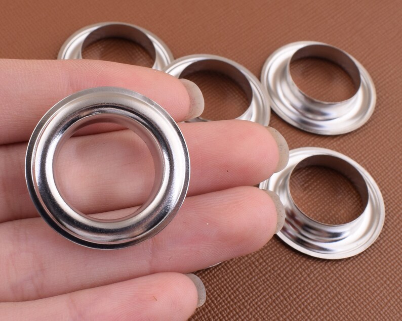 Silver Round Eyelets1828mm Large Hole Eyelets Grommet With Etsy