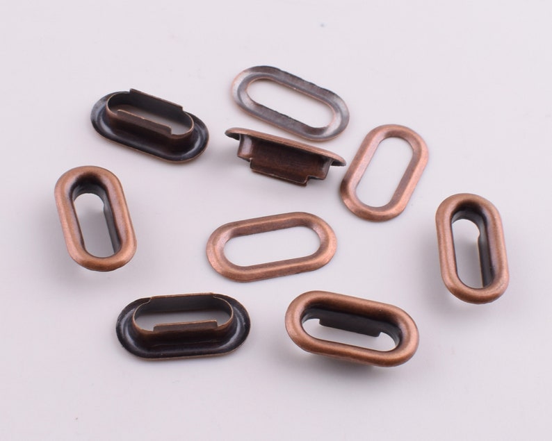 Oval Eyelet With Washer103innermm Antique Copper/silver Etsy
