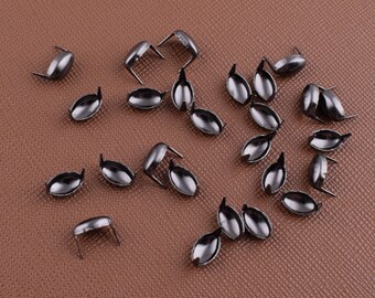 10 Pack Pieds Nailhead Flat Stud Rivet Purse Sac à maiagages 12mm